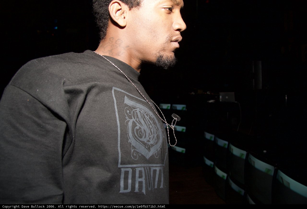 Black Shirted Man at Work