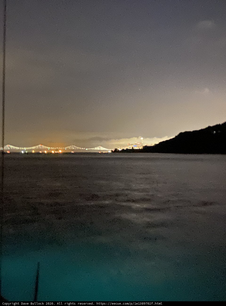 Night Sky over San Francisco Bay