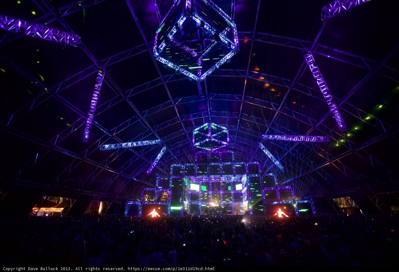 Purple Hues on the Coachella Stage
