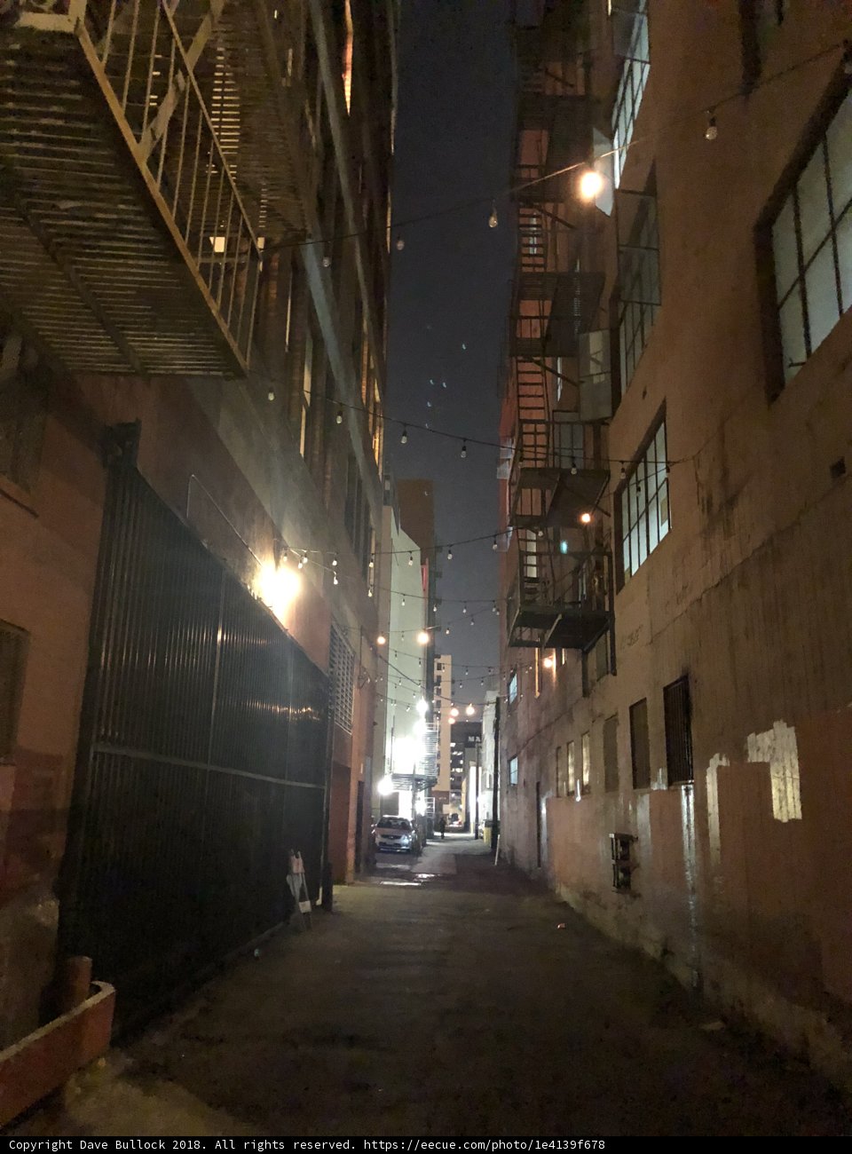 City Street Scene at Night