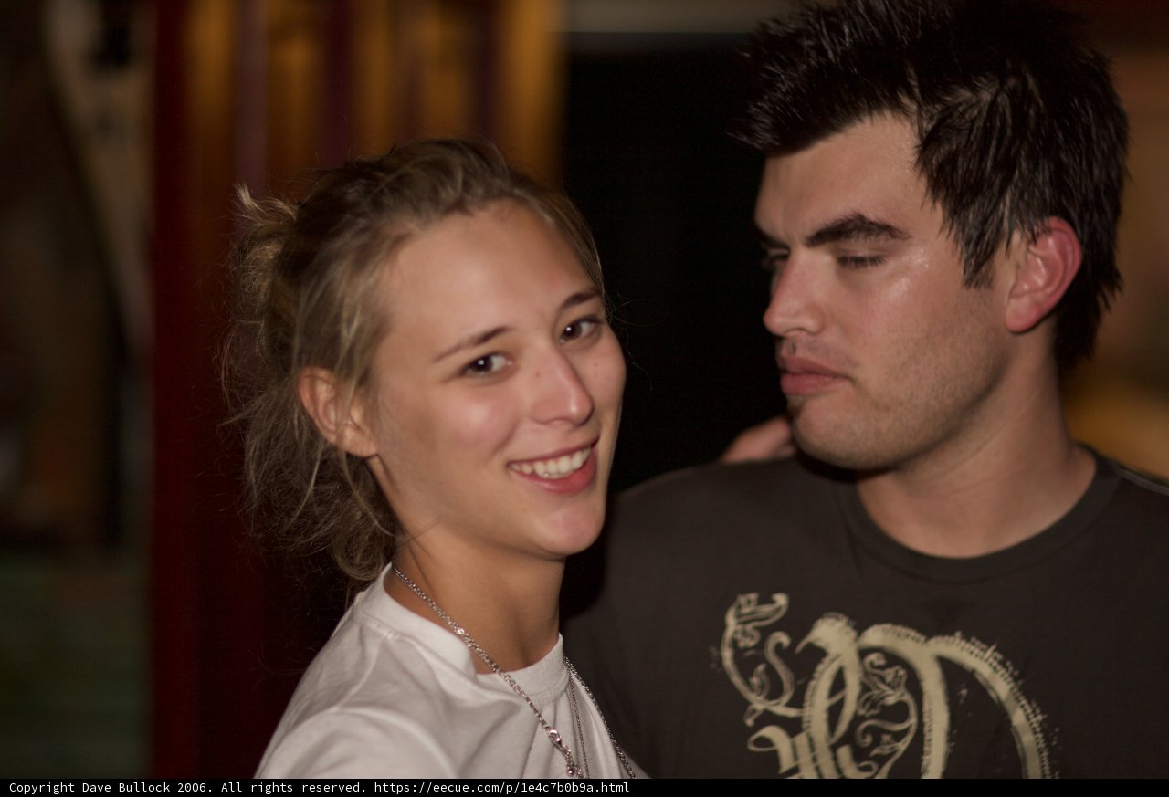 A Smiling Couple on a Date