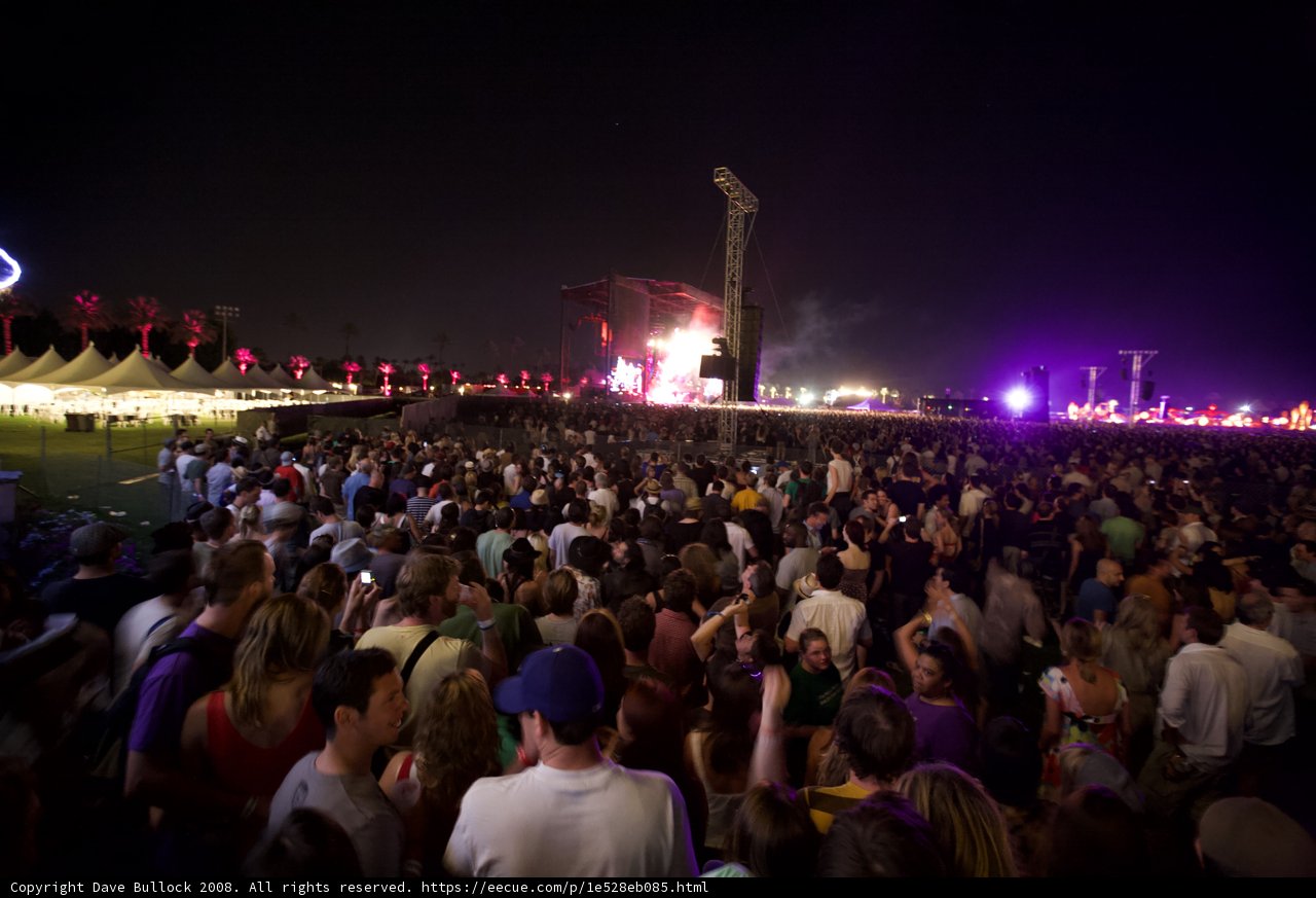 Coachella's Electric Night Sky