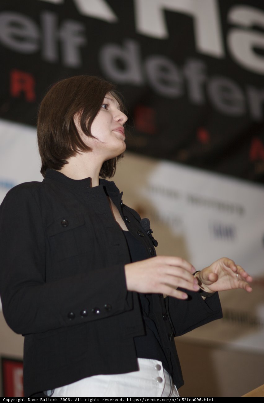 Confident Woman Giving a Speech