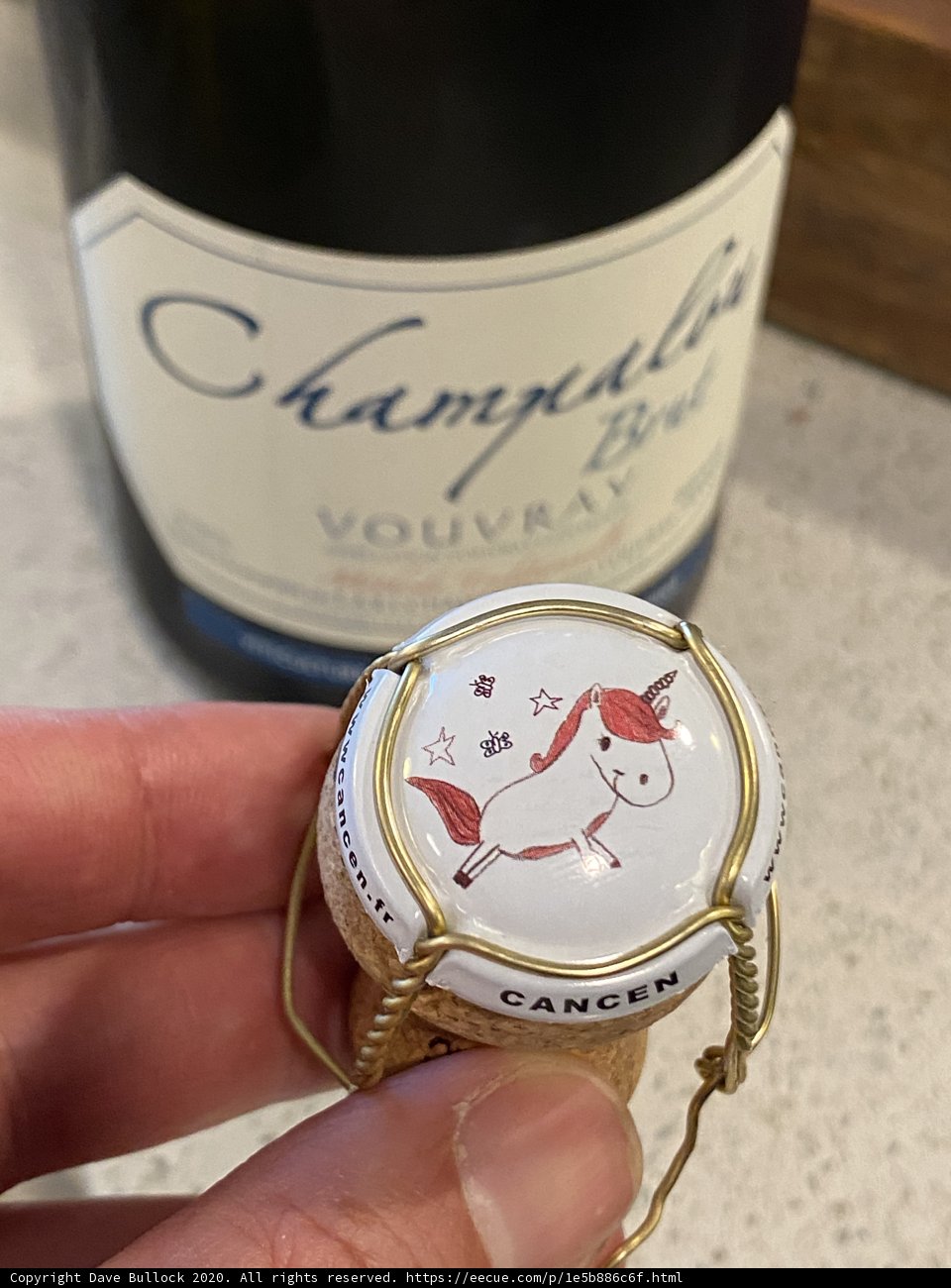 Unicorn on a Bottle of Bubbly