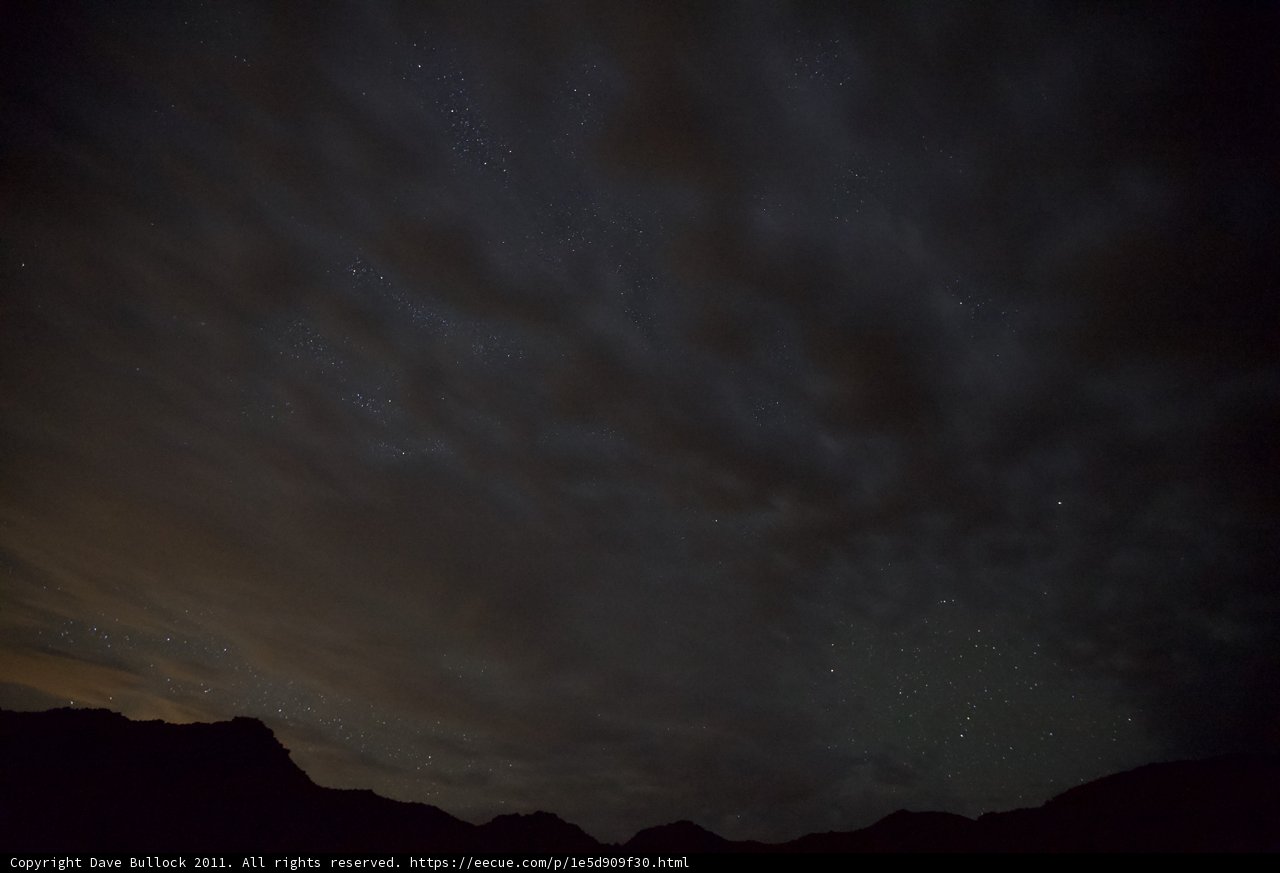 Starry Night Cloudscape