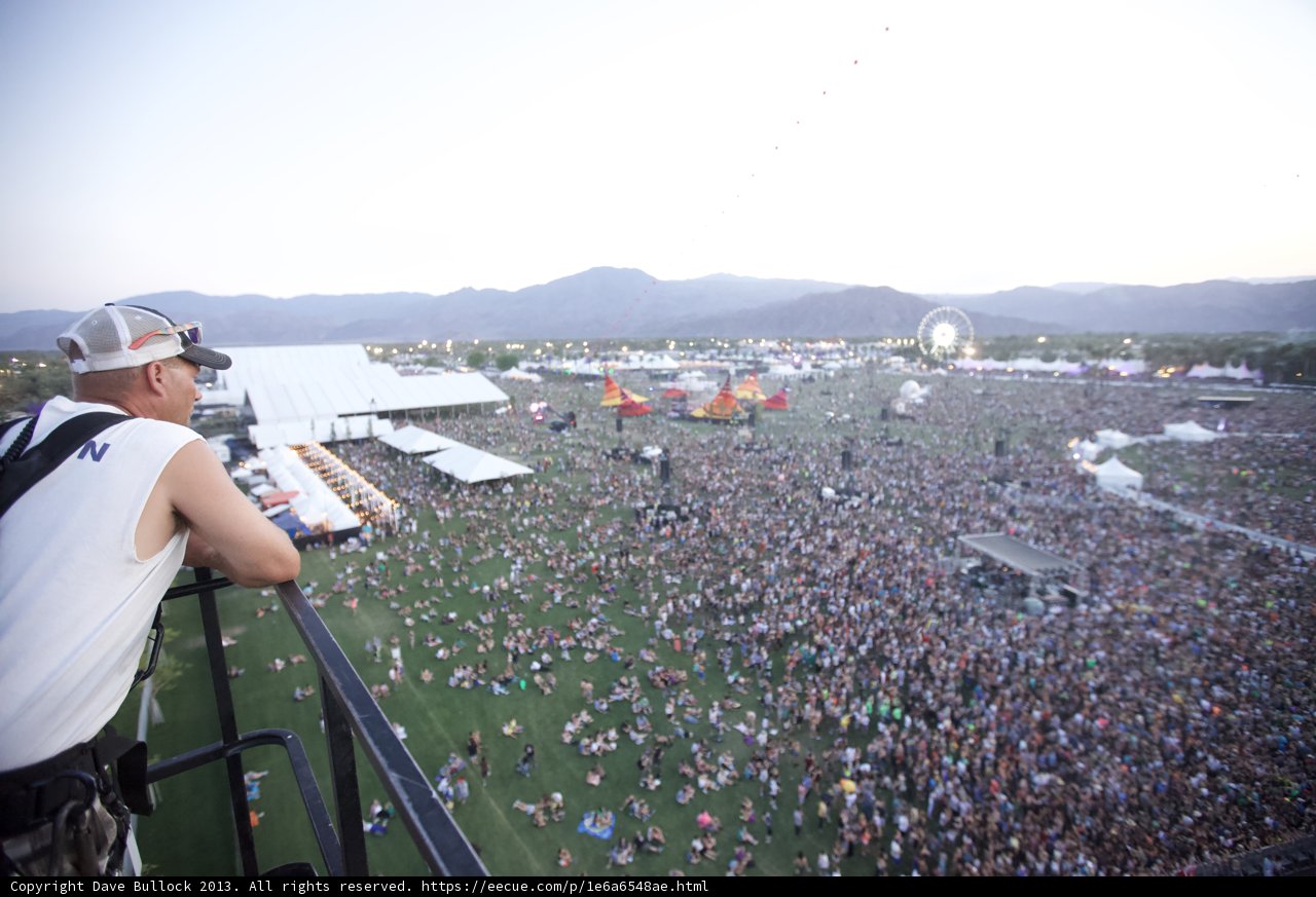 Overlooking the Coachella Crowd
