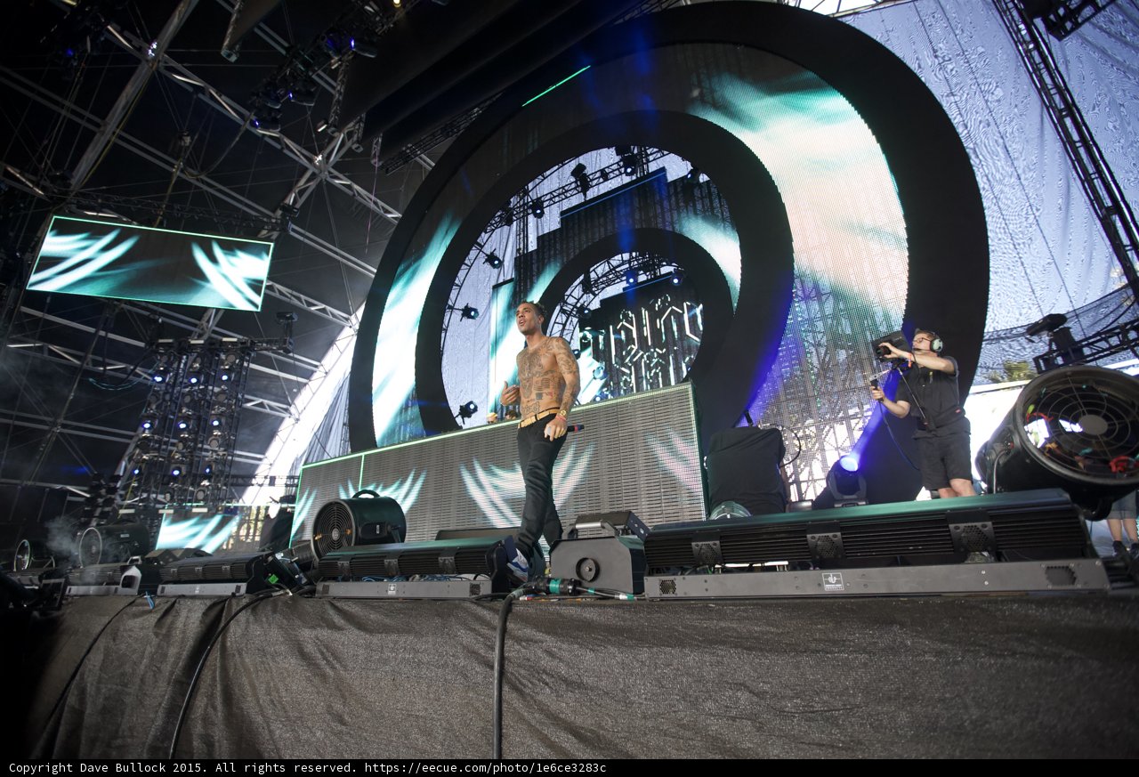 Die Antwoord Spiral Stage Wide
