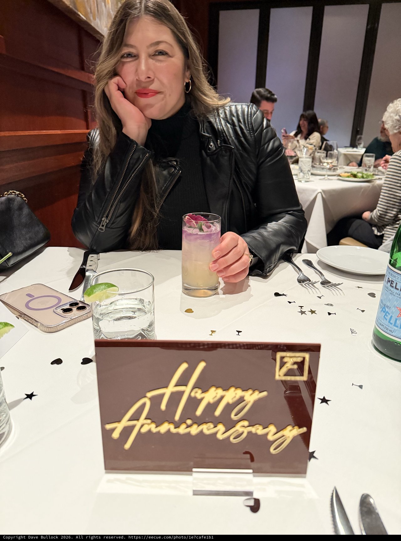Anniversary Celebration Dinner with Chocolate Plaque