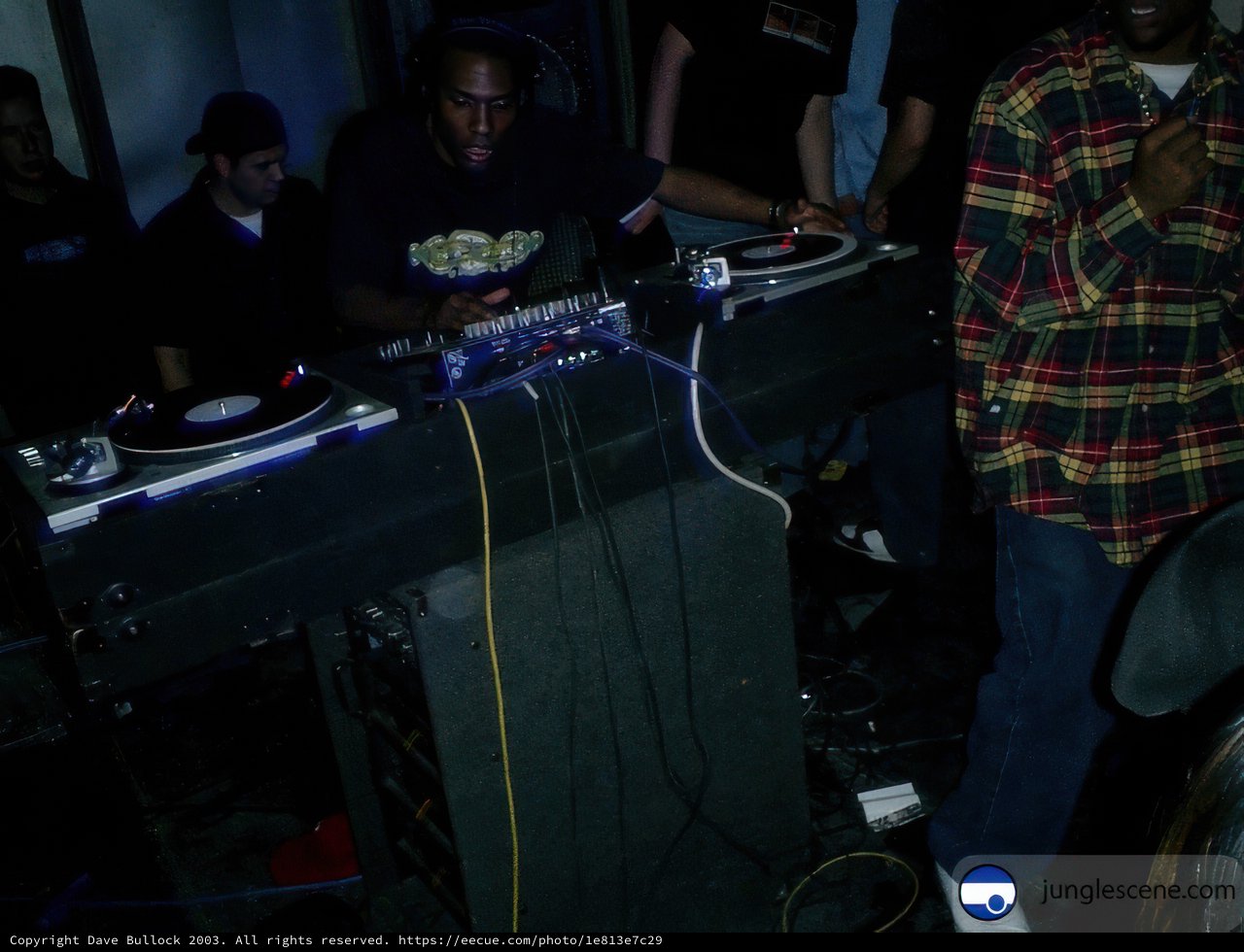The DJ Spins The Beat At The Nightclub