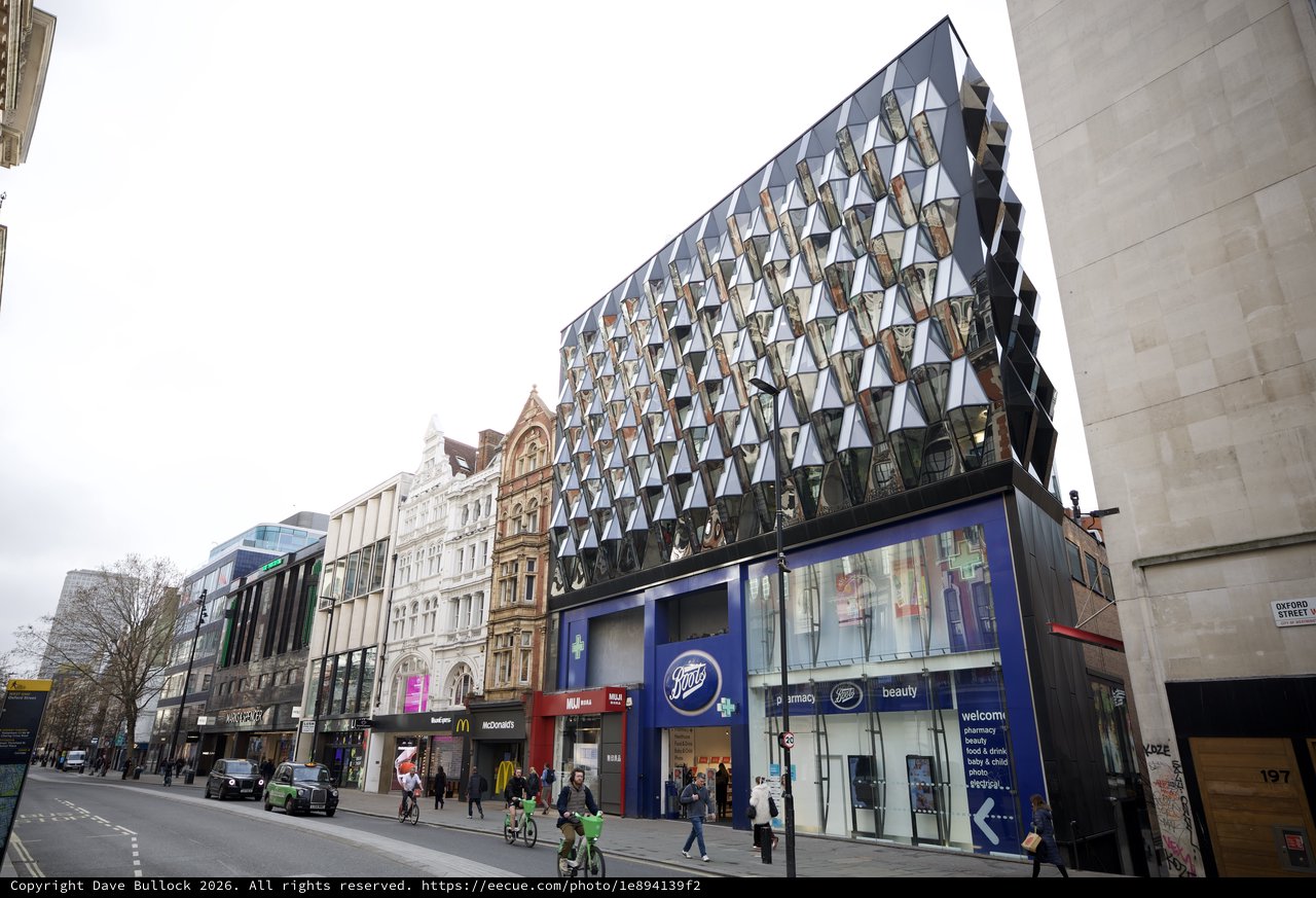 Modern Architecture on Historic London Shopping Street