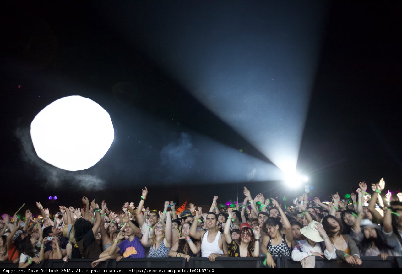 The Moon, the Crowd, and the Ball at Coachella