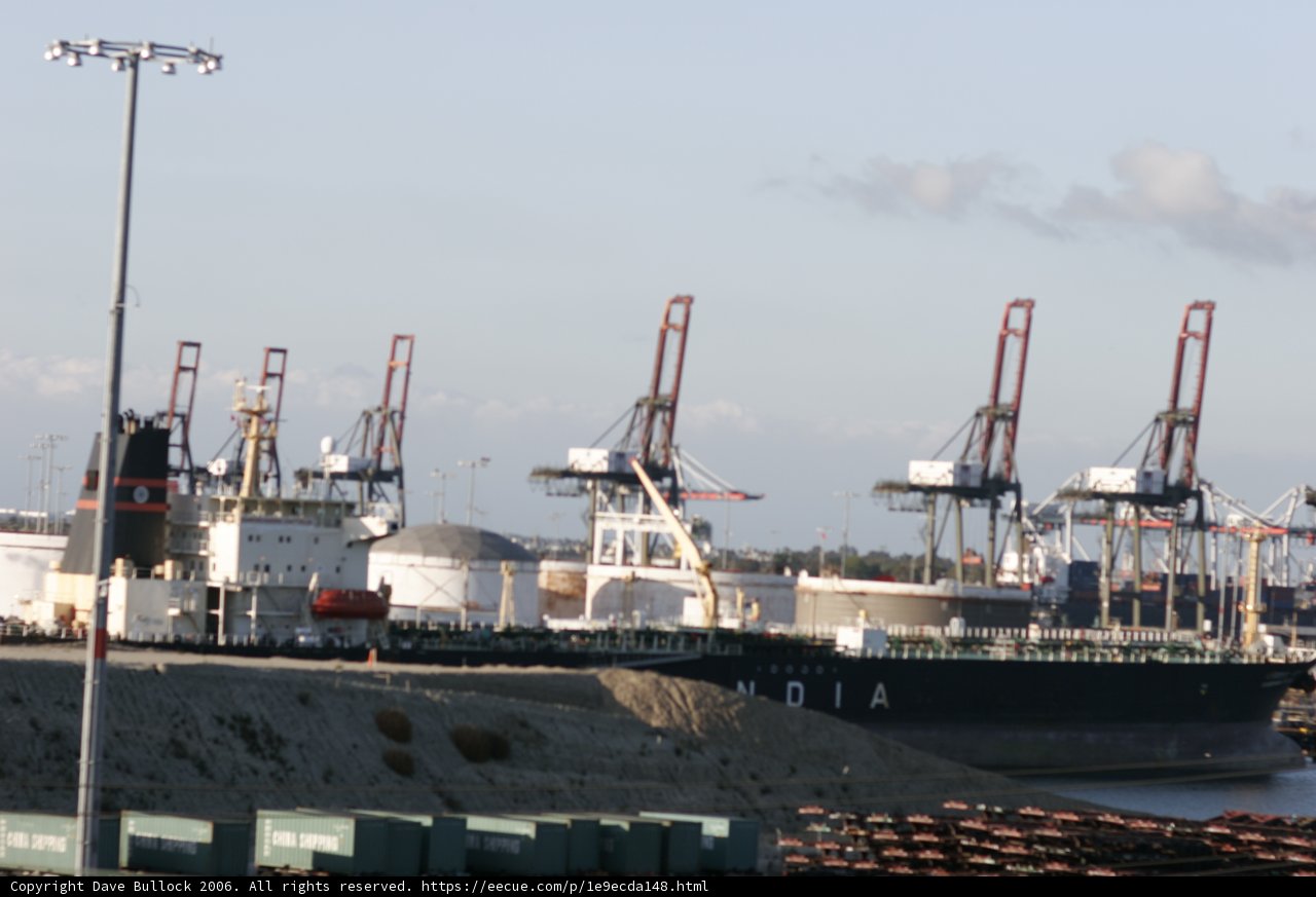 Majestic Ship in the Busy Waterfront