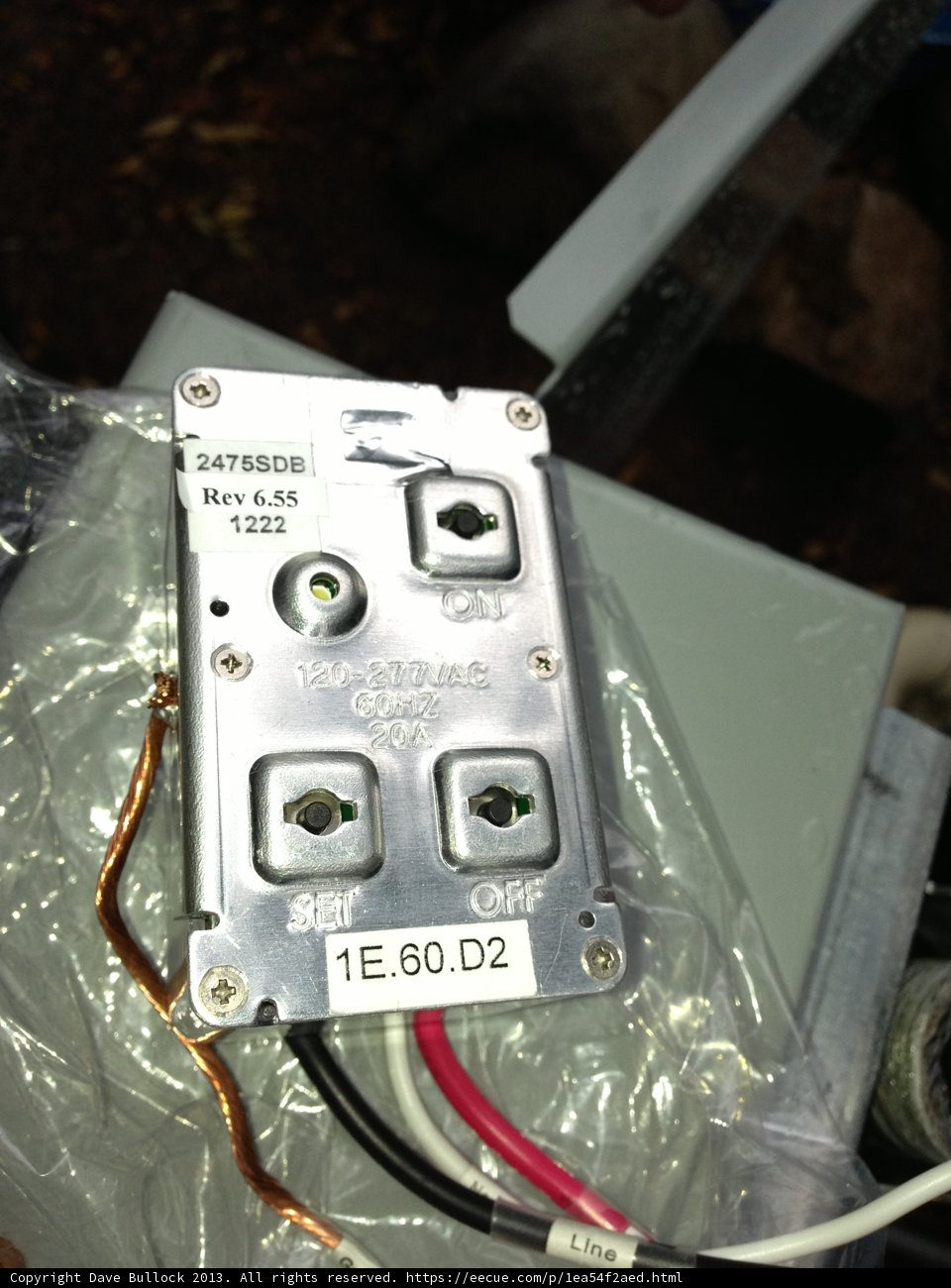 Power Switch on Plastic Bag