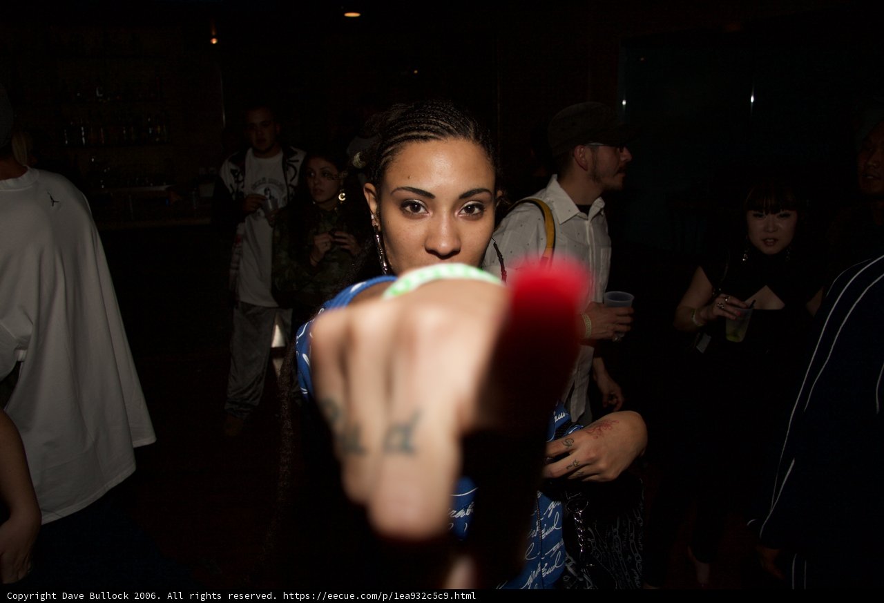 Pointing to the Nightlife