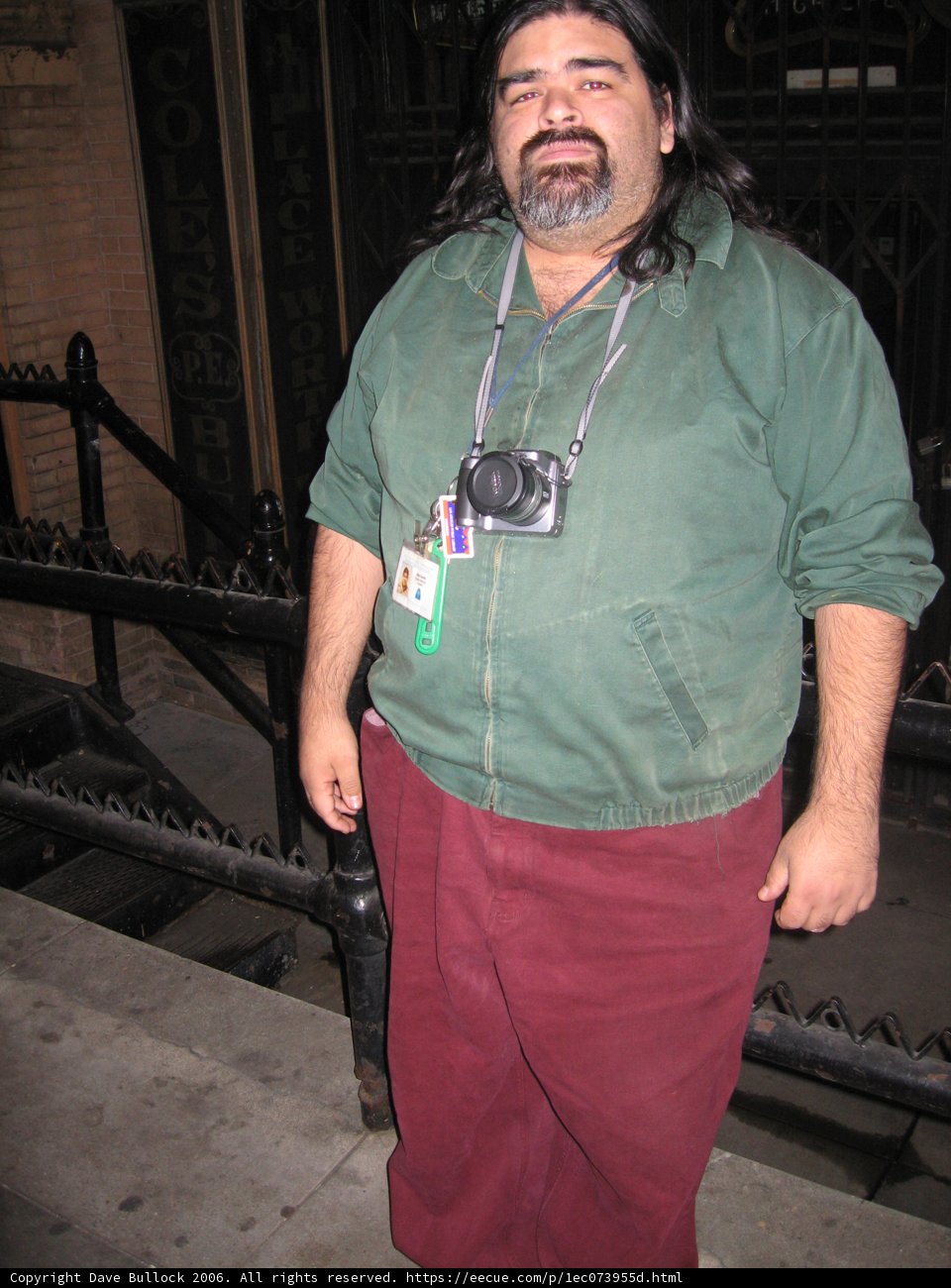 The Green Shirted Man on the Fence