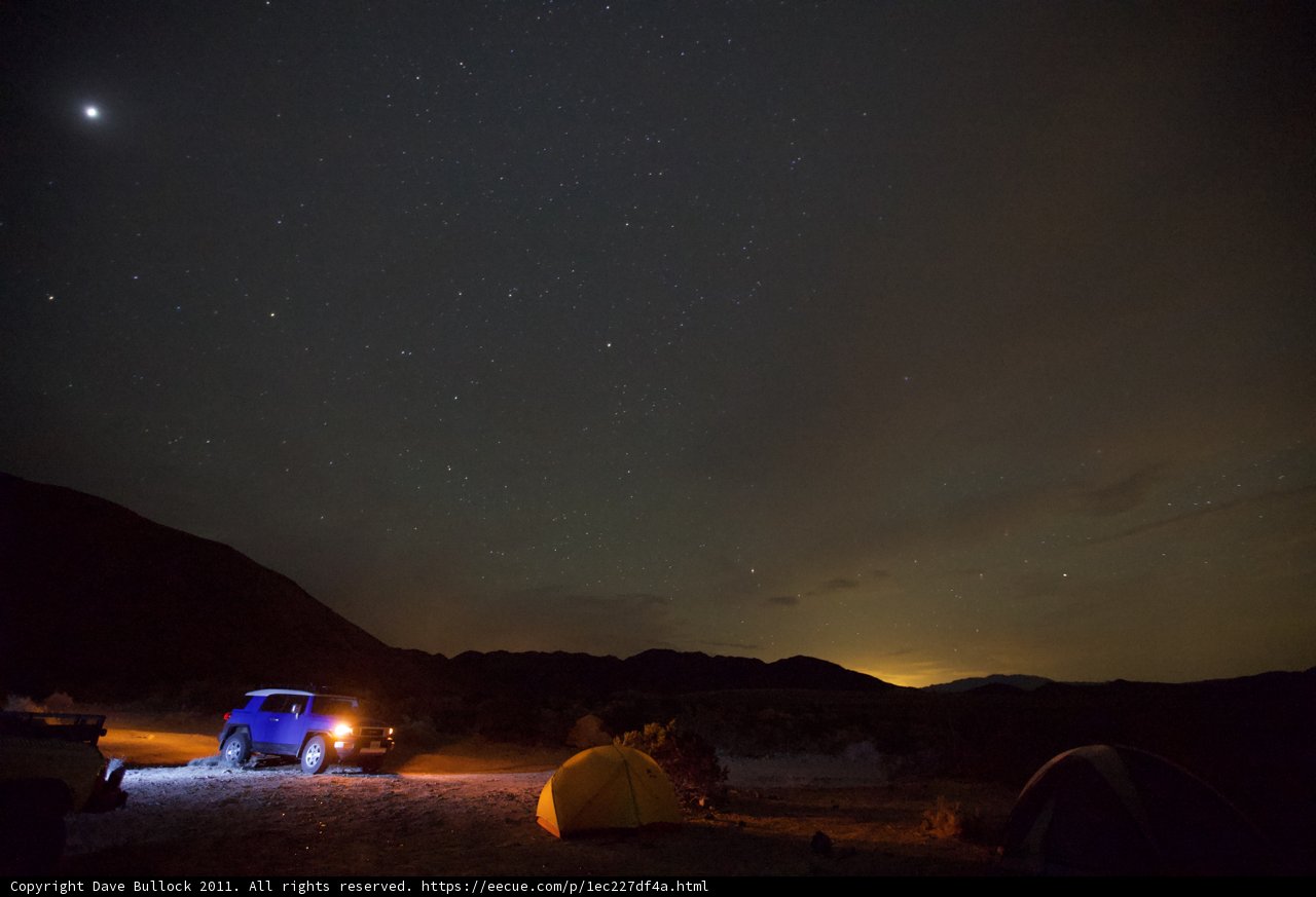 Under the Starry Night Sky: Camping in the Desert