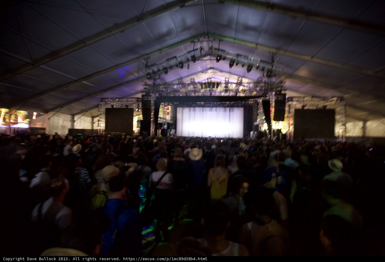 Electric Energy in the Cozy Coachella Tent