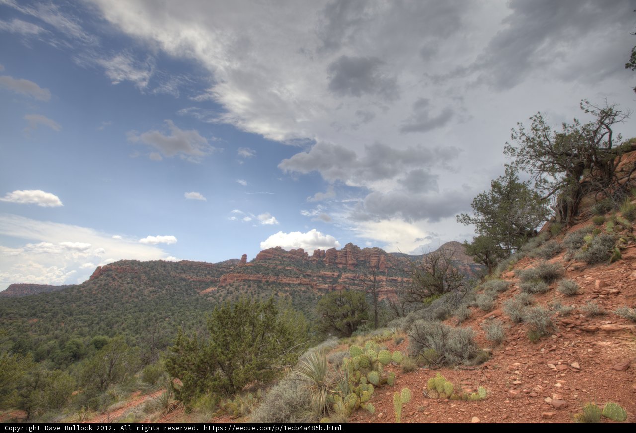 Serene Trail through the Red Rocks