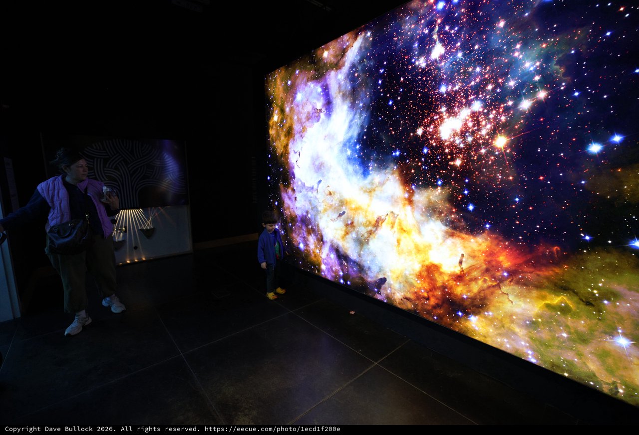 Immersive Nebula Display at Space Science Center