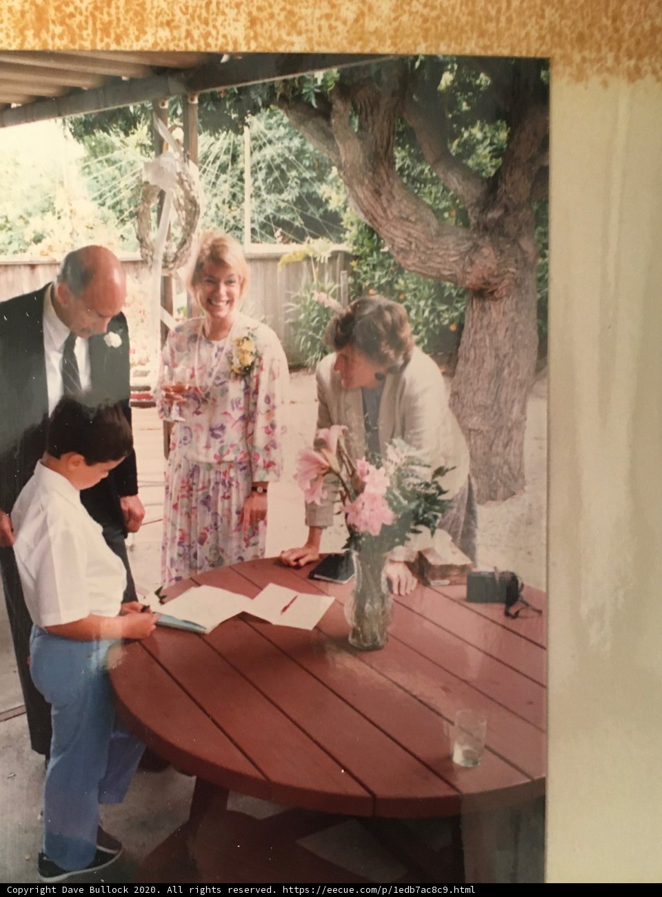 Signing the Family Album