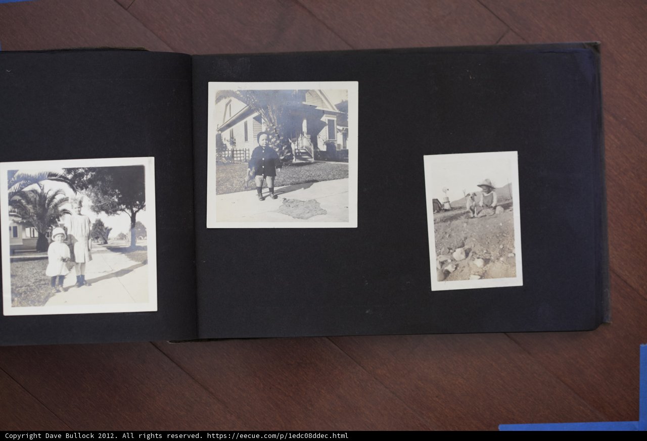 Bullock Curtis family memories captured in an open book