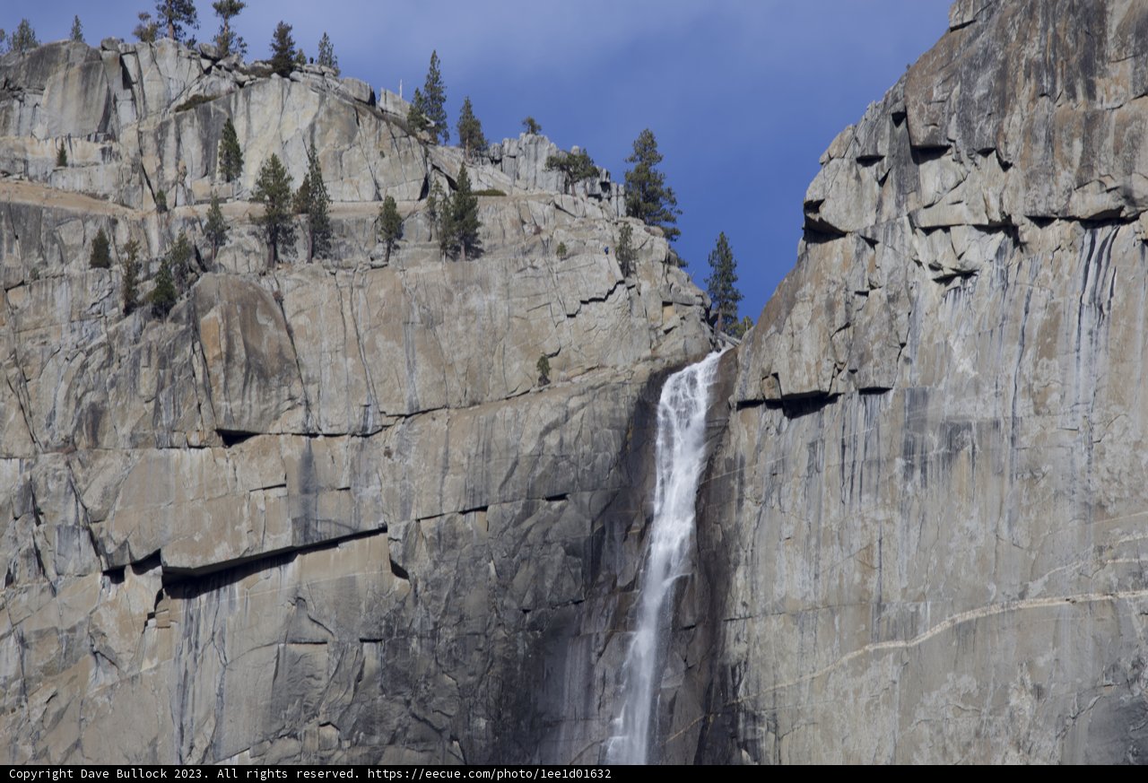 Majestic Waterfall in Yosemite - December 2023