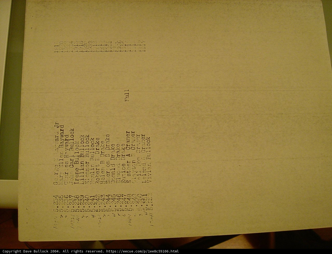 Numerical Document
