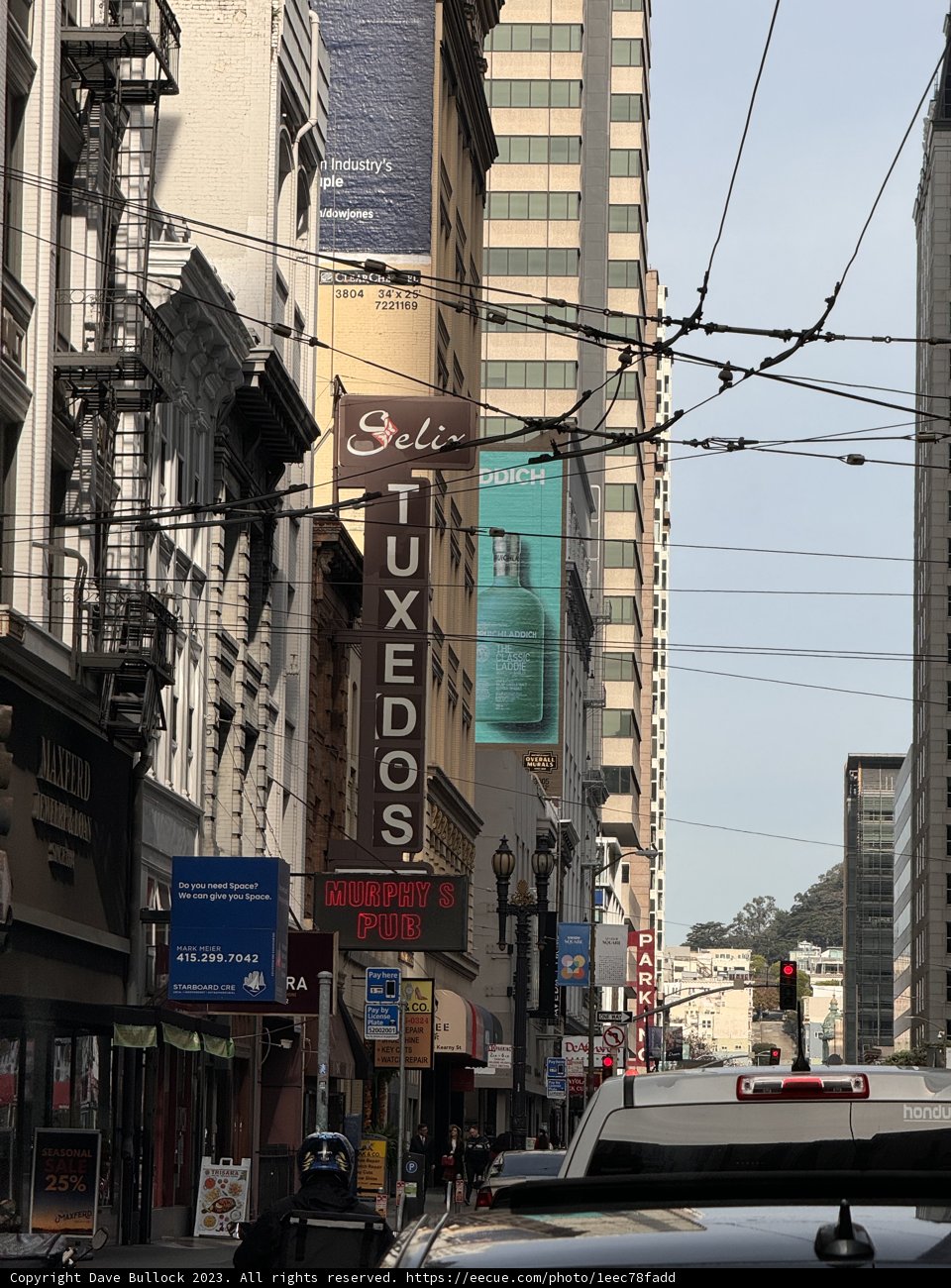 A Bustling San Francisco Street: Vibrant Cityscape in December 2023