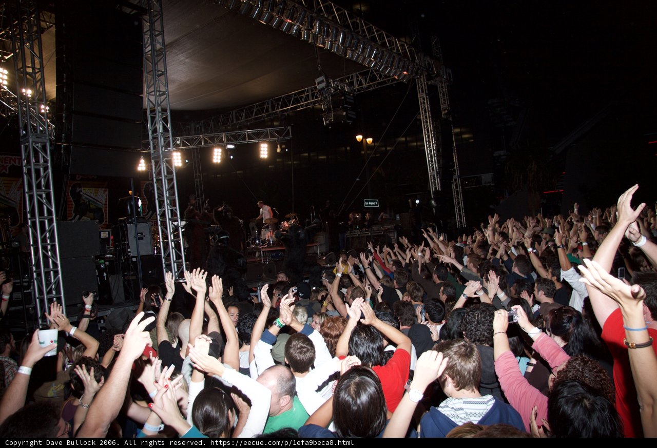 Concertgoers Light up the Night