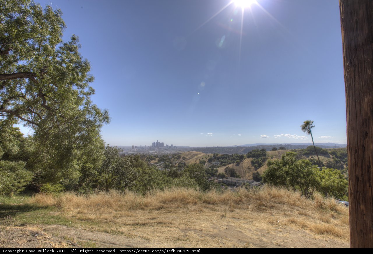 A Spectacular View of the City from the Hillside