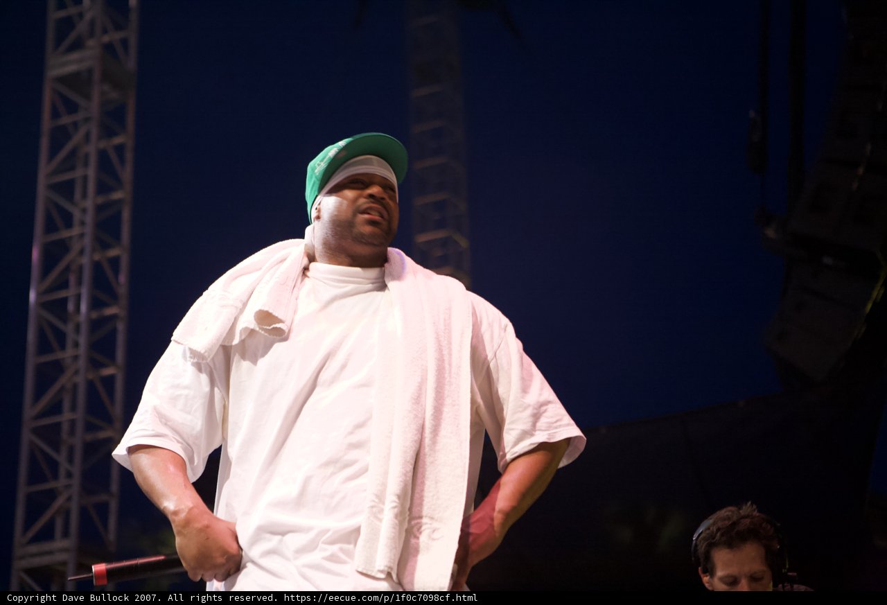 Ghostface Killah Rocks Coachella with Green Cap