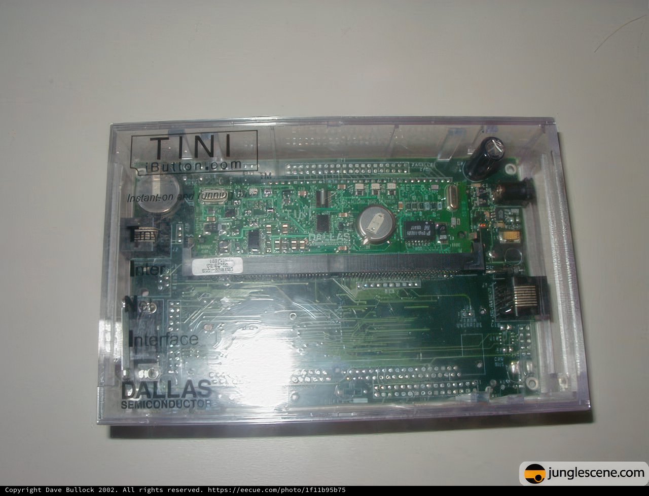 Small Circuit Board in Clear Plastic Box
