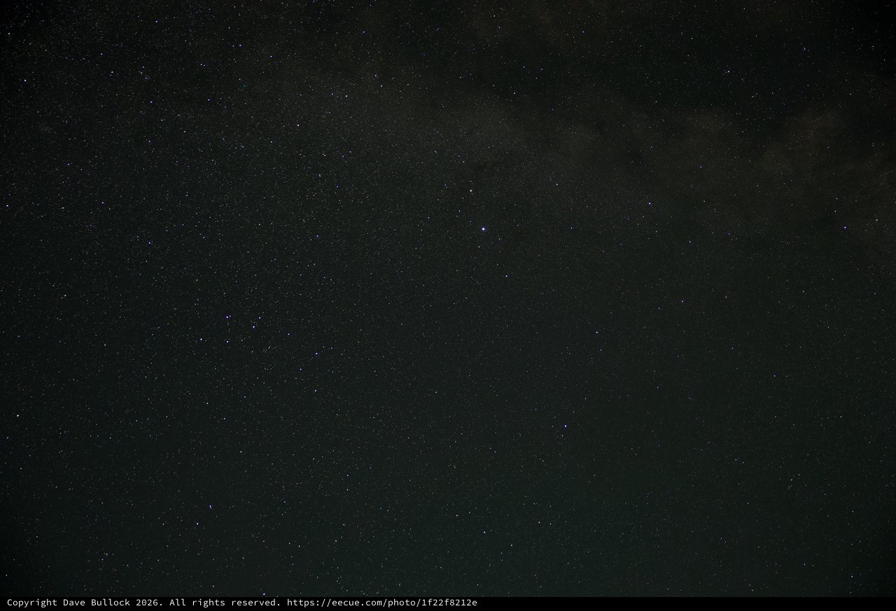 Milky Way Arcs Over Lassen Volcanic Night Sky