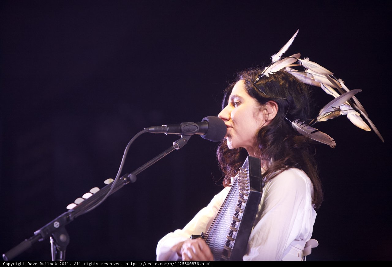PJ Harvey's Solo Feathered Performance
