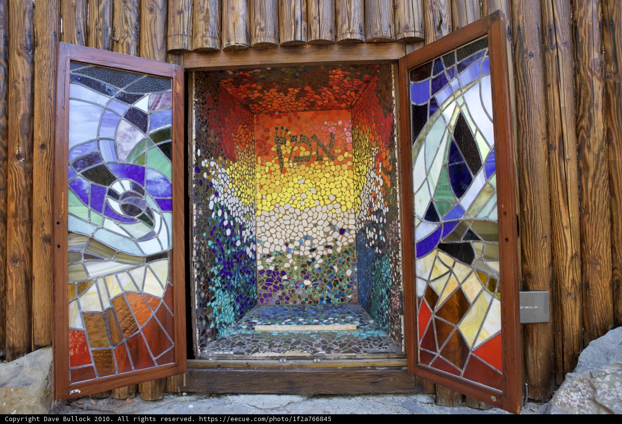 The Colorful Mosaic Door