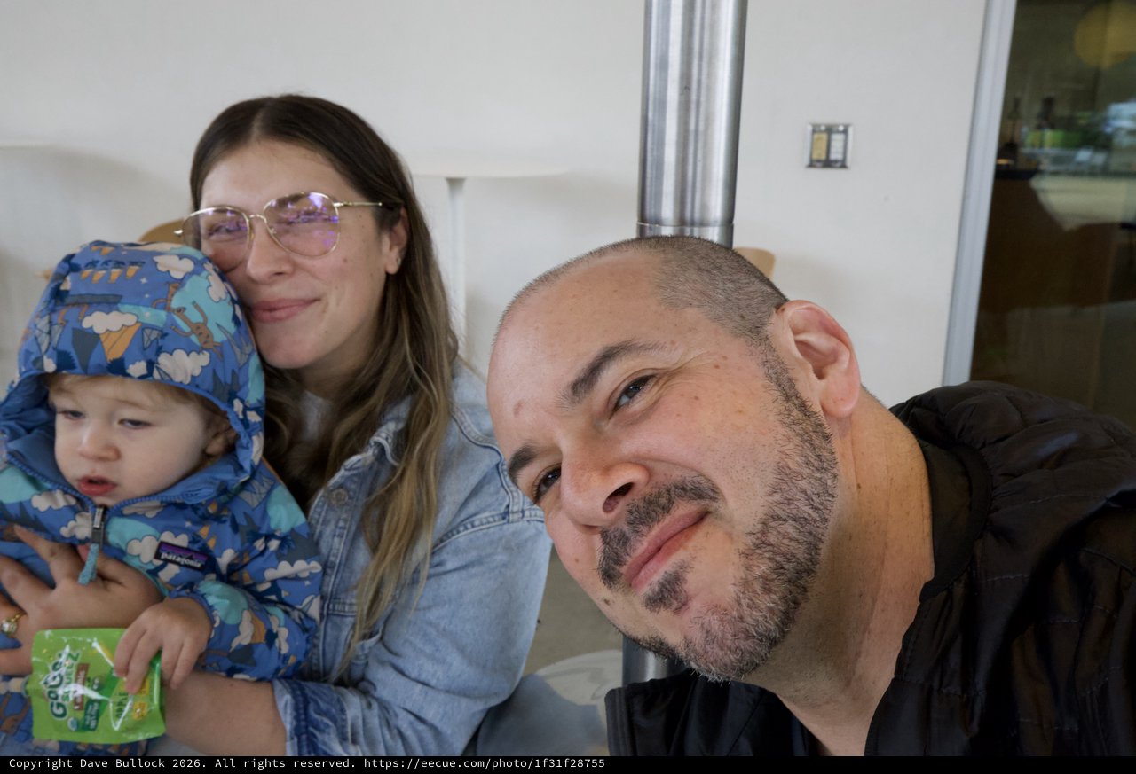 Family Selfie at Home with Young Child