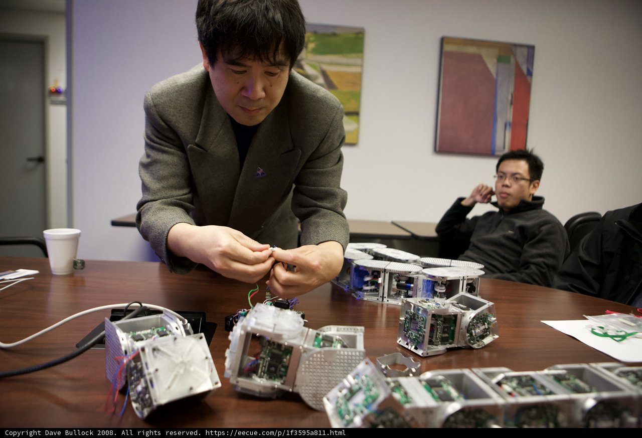 Man Building a Robot