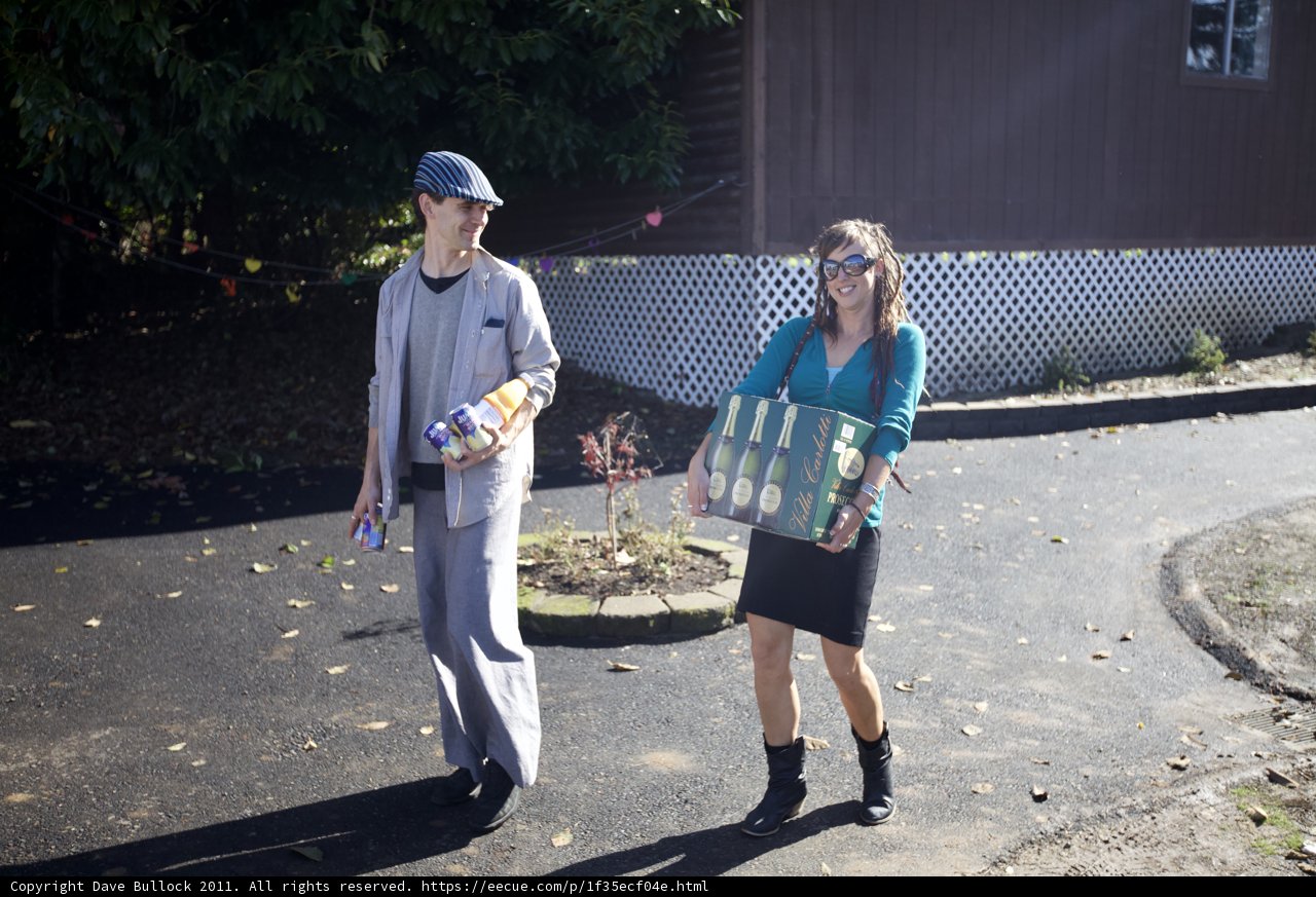 Two Women Enjoying a Shopping Stroll