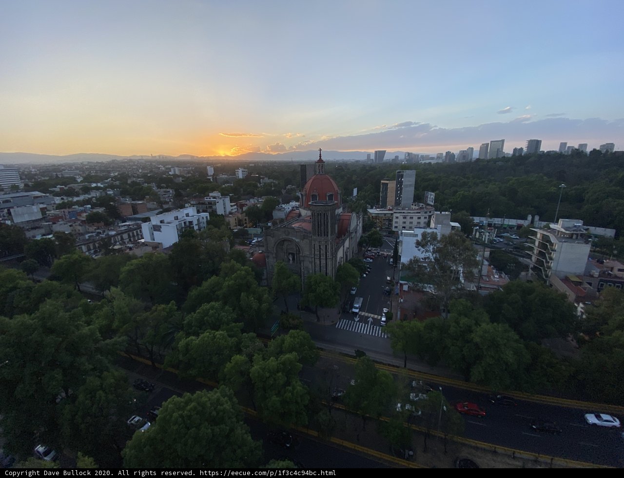 The Serene Urban Sunset