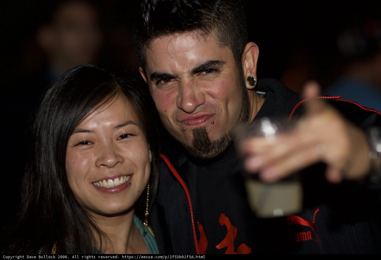 Partygoers Strike a Pose