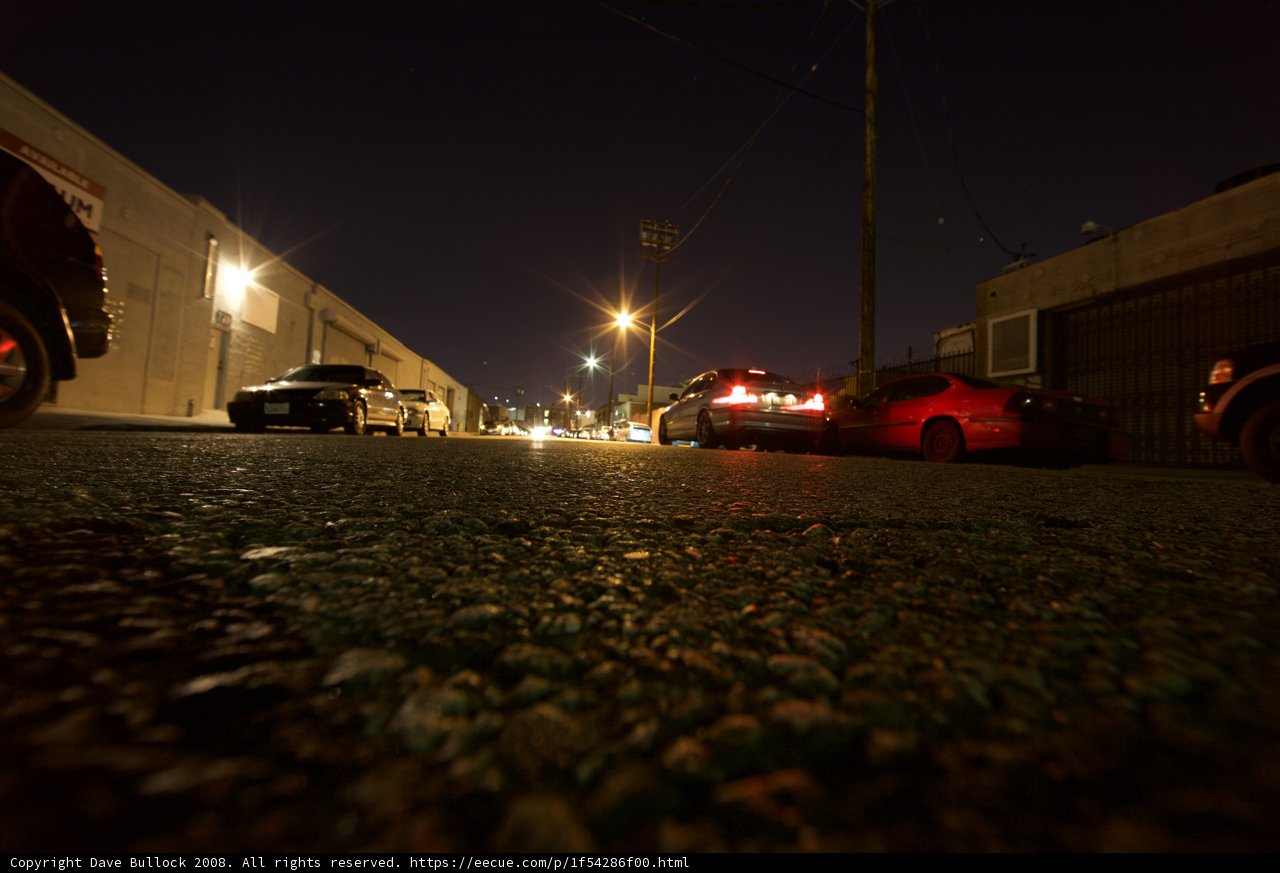Nighttime Parking Lot