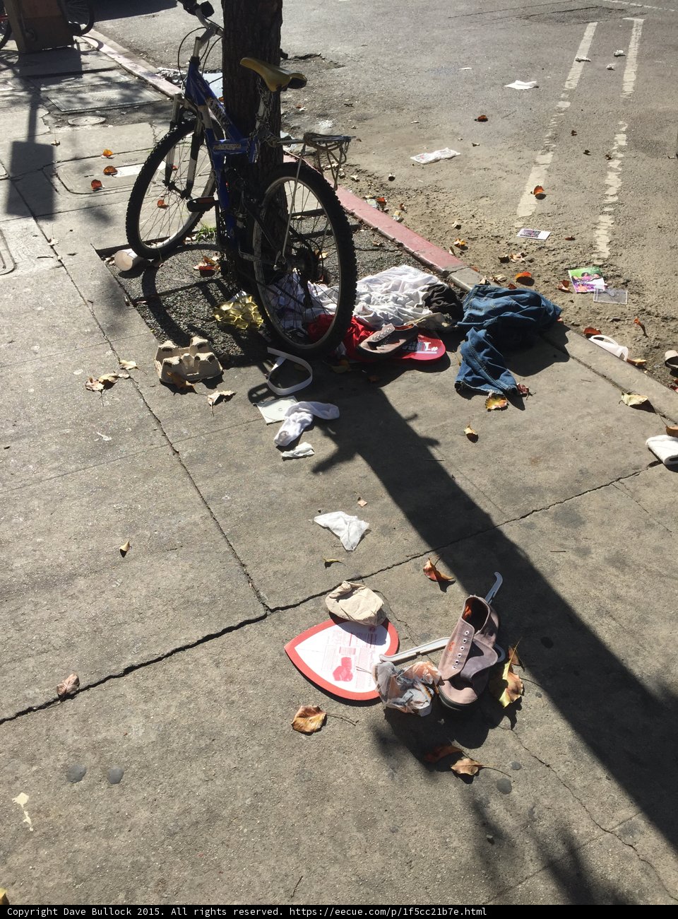 Urban Sidewalk Aftermath