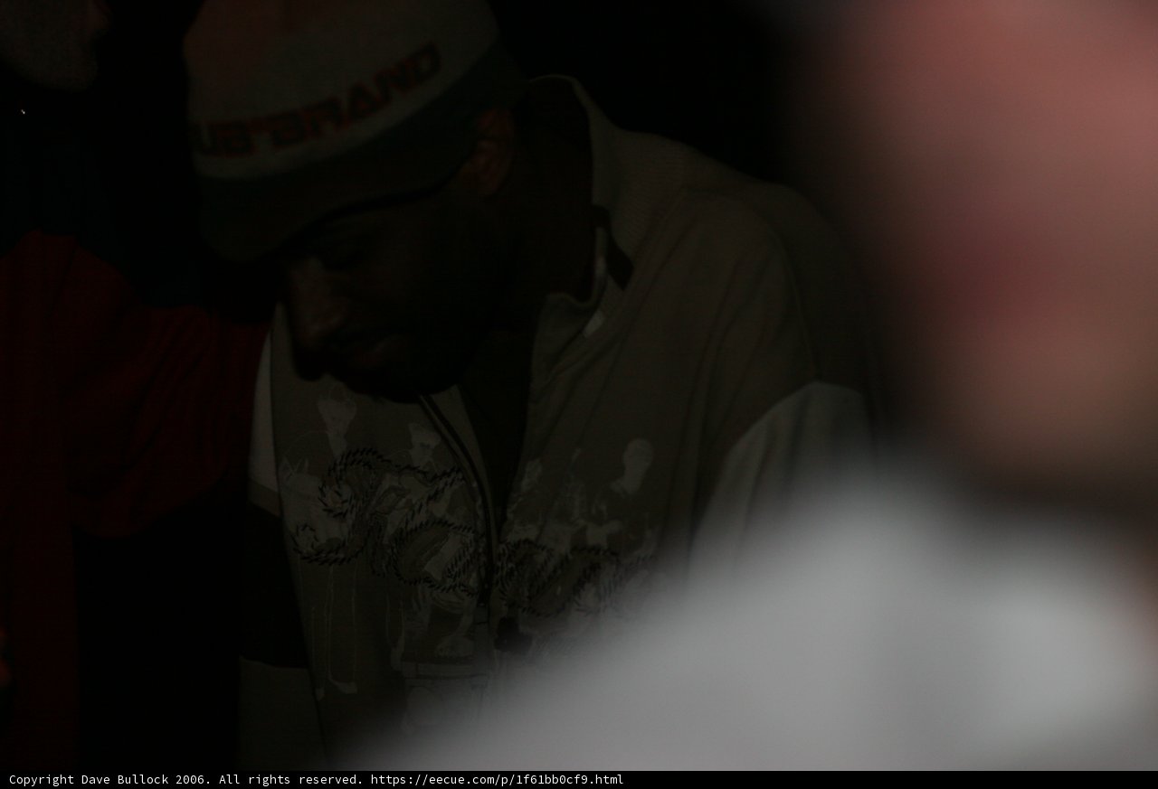 Blurred Cap-wearing Man