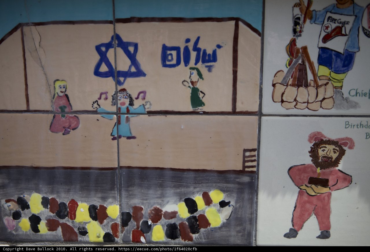 Jewish Mural with Star of David