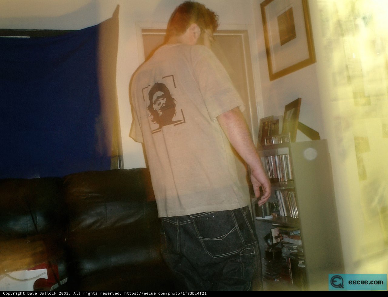 Artistic Man in His Living Room