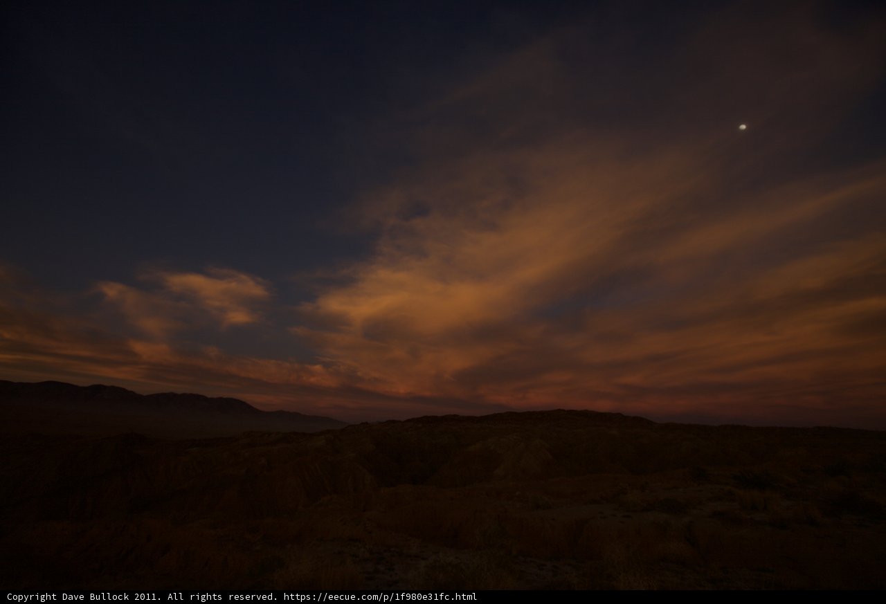 Desert Skies at Sunset