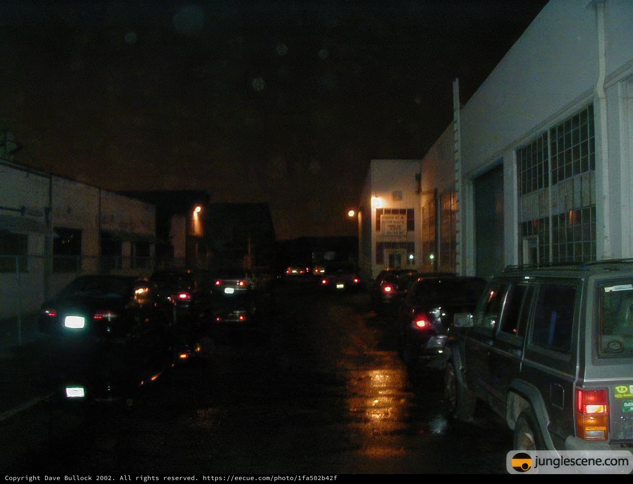 Nighttime Parking Lot