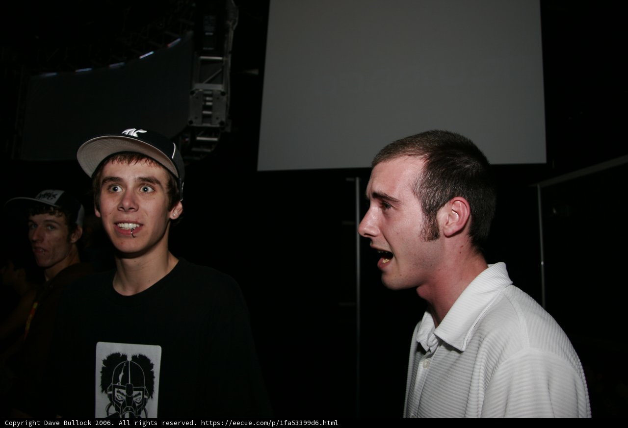 Two Men in Baseball Caps