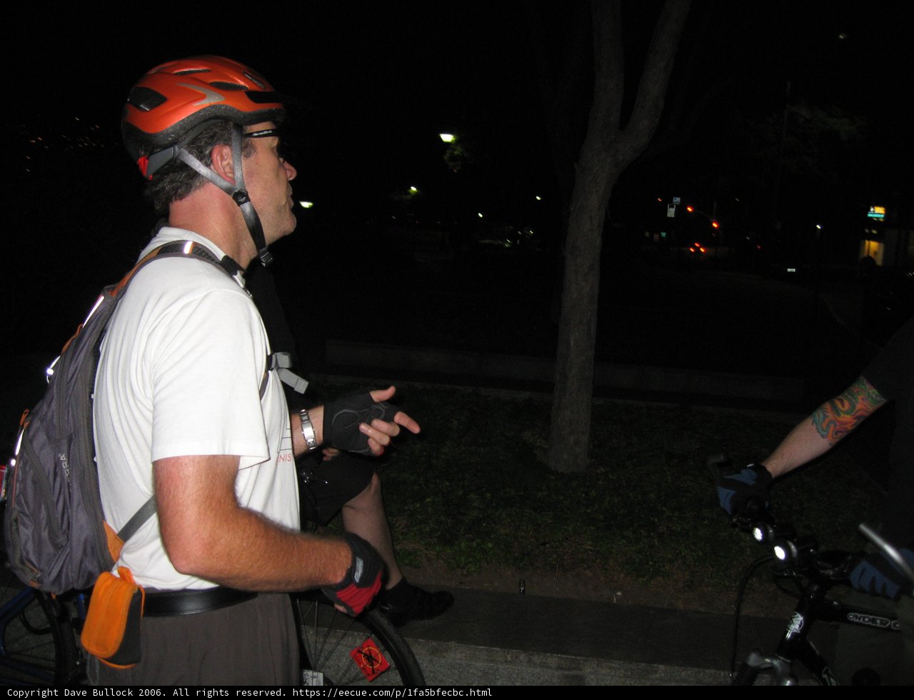 Nighttime Cycling with Friends