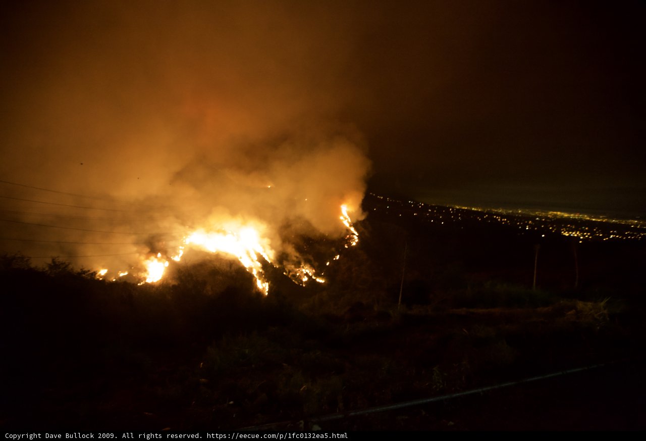 Hills ablaze